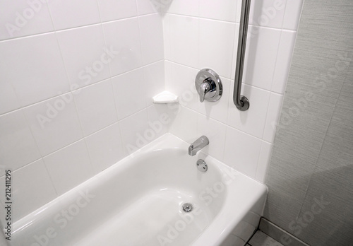 Cuadros en Lienzo close up on the bathtub in the bathroom
