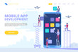 © Ico Maker - Mobile app development concept banner