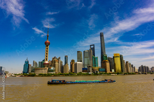 Zdjęcie XXL Shanghai Skyline z nimi rzeki Hongzhu