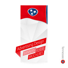 Wall Mural - Vector abstract banner template for US state Tennessee.