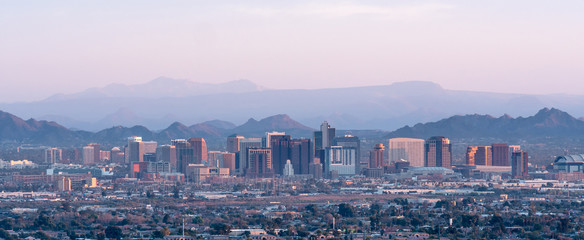 Phoenix Skyline at Sunset