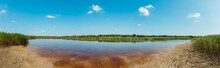 Summer Iodine Lake With A Therapeutic Effect Thanks To The High Content Of Iodine, Ukraine