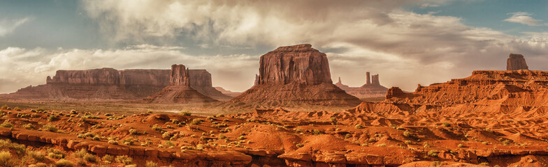 Wall Mural - landscape of monument valley. usa.