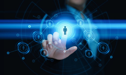 human resources hr management recruitment employment headhunting concept