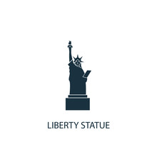 Liberty Statue Creative Icon. Simple Element Illustration