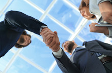 Successful Business People Handshake Greeting Deal Concept