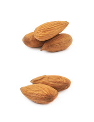 Poster - Pile of almond nuts isolated