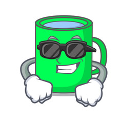 Sticker - Super cool mug character cartoon style