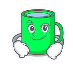 Sticker - Smirking mug character cartoon style