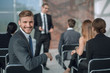© ASDF - young businessman sitting in the conference room