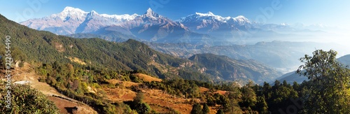 Dekoracja na wymiar  panorama-pasma-gorskiego-annapurna-himalaje-nepalu