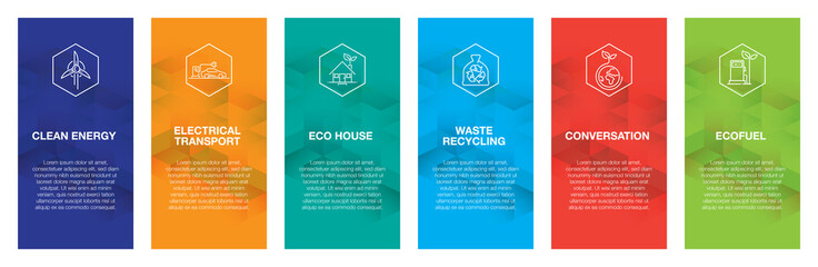 Canvas Print - Ecology Infographic Icon Set