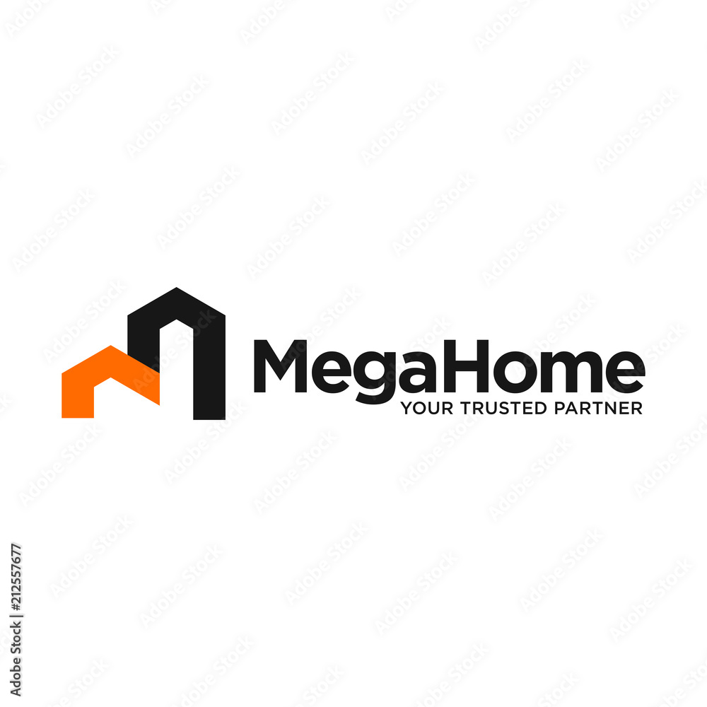 Mega Home Logo Stock Vector | Adobe Stock