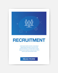 Wall Mural - RECRUITMENT ICON INFOGRAPHIC