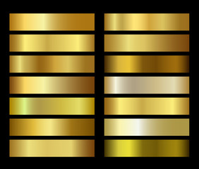 Wall Mural - gold foil texture gradients
