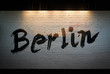 Berlin concept graffiti on wall 