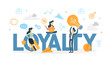 Customer loyalty concept illustration