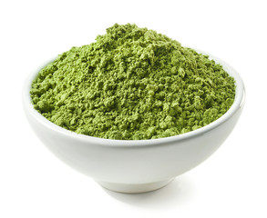Wall Mural - Bowl of green matcha tea powder