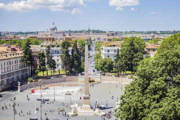 Piazza del Popolo in Rome, Italy