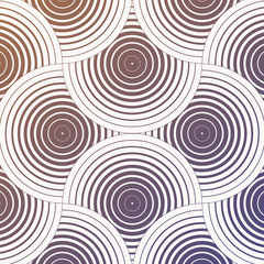 Wall Mural - geometric vector pattern, repeating linear circle in thick and thin line overlap each. graphic clean