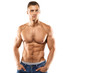 © blackday - Handsome muscular guy on white background