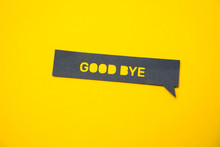 Speech Bubble Sticker With Good Bye.