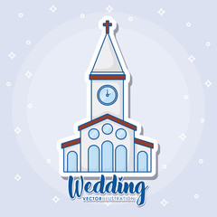 Canvas Print - Wedding icons design