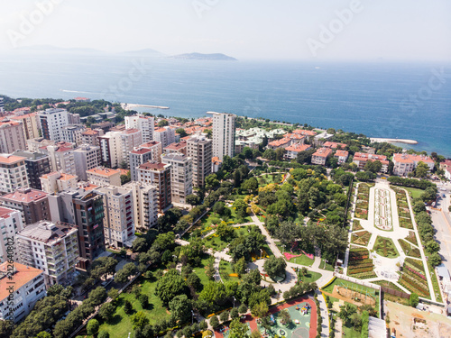 Aerial Drone View Of Goztepe 60th Year Park Located In Kadikoy Istanbul Buy This Stock Photo And Explore Similar Images At Adobe Stock Adobe Stock