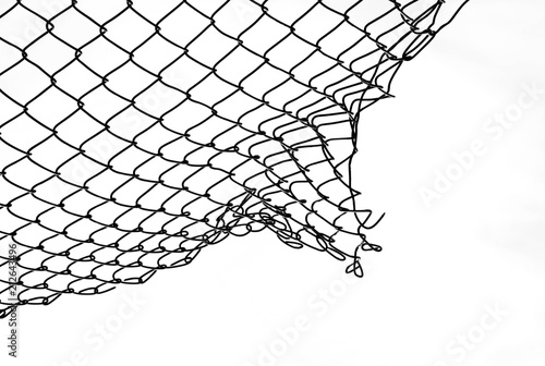 Fotografía damage wire mesh