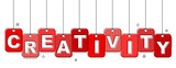 Fototapeta  - red flat line tag creativity