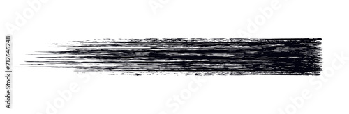 Fotografía Vector make-up cosmetic mascara brush stroke design isolated on white