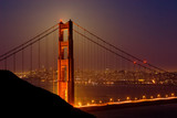 Fototapeta Most - Golden Gate Bridge on a bright evening