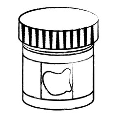 Canvas Print - paint jar icon