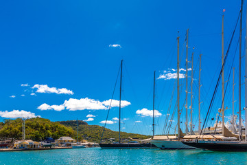 Canvas Print - Bows of Sailboats