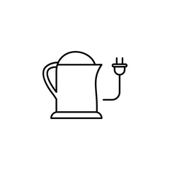 Canvas Print - Electric kettle icon. Element of food and drinks icon for mobile concept and web apps. Thin line Electric kettle icon can be used for web and mobile. Premium icon