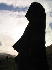 Wall Mural - Moais de Isla Pascua, Rapa Nui, Chile. Patrimonio de la Humanidad