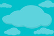 Peaceful clouds background. Vector image.