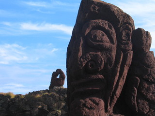 Wall Mural - Moais en Isla de Pascua, Chile