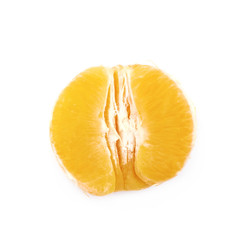 Wall Mural - Peeled orange isolated