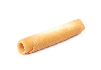 Canvas Print - Tube shaped cookie isolated