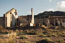 Ruins Of An Old Coal Mine, Teruel, Spain