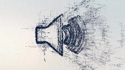 Wall Mural - digital sound sign