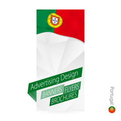 Wall Mural - Vector abstract banner template for Portugal.