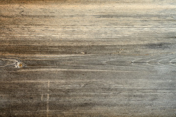 Wall Mural - Dark brown scratched wooden cutting board. Wood texture.