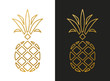 Modern Golden Pineapple Shape