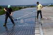 © franco lucato - washing and cleaning photovoltaic panels