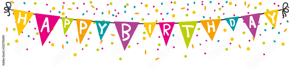 Happy Birthday Wimpelkette – 3,9 M Lang, 11 Fähnchen, Holografische Blaue Folie, Für Jeden Geburtstag