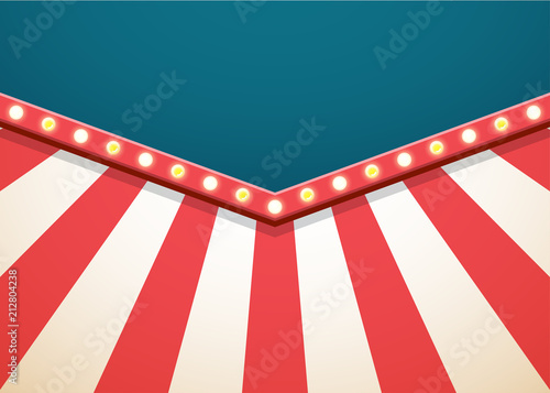 Vintage poster background with retro light bulb design. Vector illustration