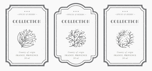 customizable black and white pantry label collection.