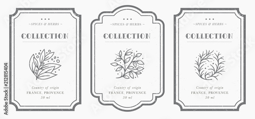 Cuadros en Lienzo Customizable black and white Pantry label collection.